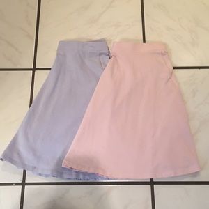 pack of two pastel skater skirts